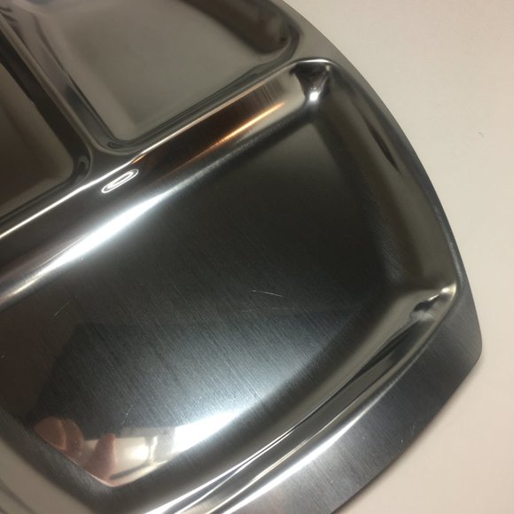 Vintage Danish Stainless Three Compartment Tray - Picture 6 of 15